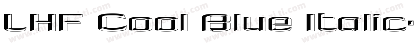 LHF Cool Blue Italic字体转换